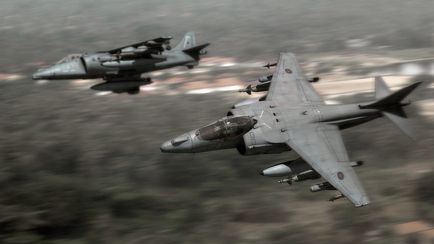 Harrier, война, военни, самолет, самолет HD тапет