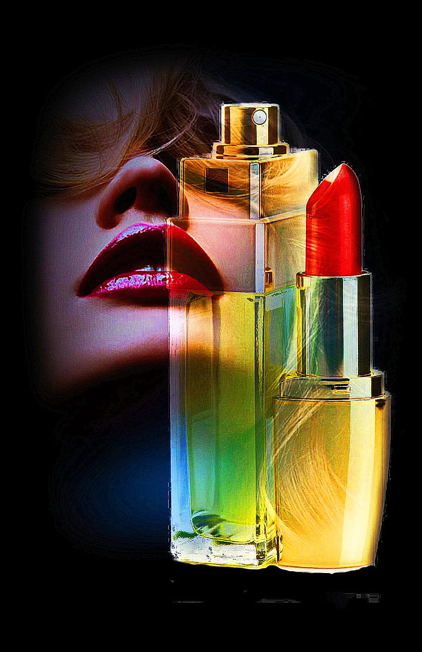 Lipstick and perfume, face, lip, cosmetics HD phone wallpaper