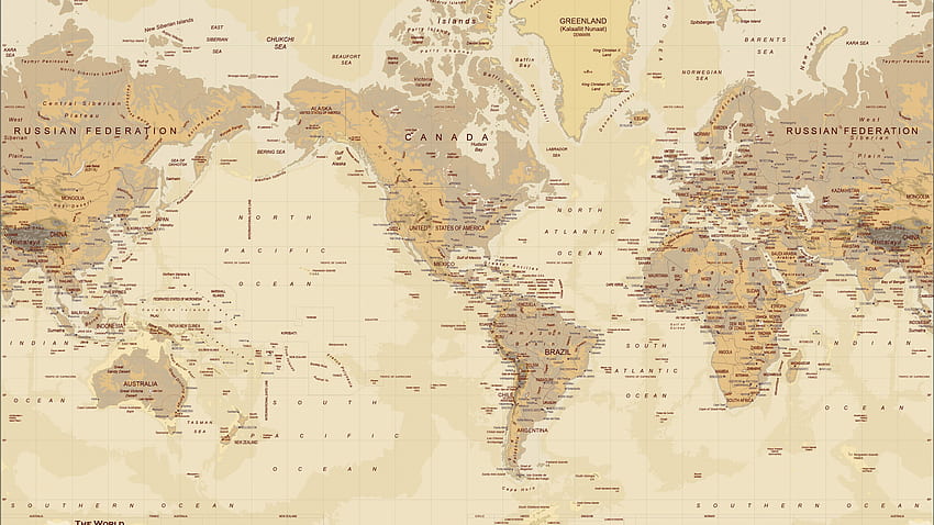 Vintage World Map [] para su, móvil y tableta. Explora el mapa del mundo antiguo. Viejo Mundo para Paredes, Mapa para Paredes, Mapa Vintage, Mundo Estético fondo de pantalla
