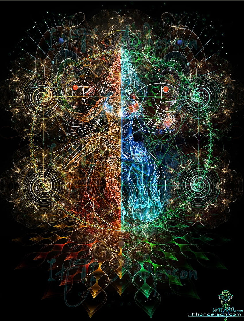 Nataraji. Shiva-Kunst, visionäre Kunst, psychedelische Kunst, psychedelischer Shiva HD-Handy-Hintergrundbild