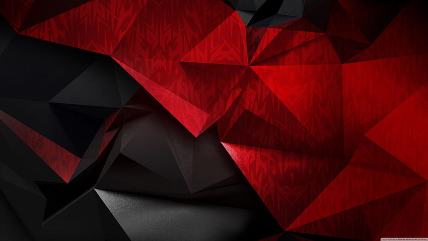 U TV 用の赤いウルトラ背景 : ワイドスクリーン & UltraWide & ラップトップ : マルチ ディスプレイ、デュアル モニター : タブレット : スマートフォン、赤いポリゴン 高画質の壁紙