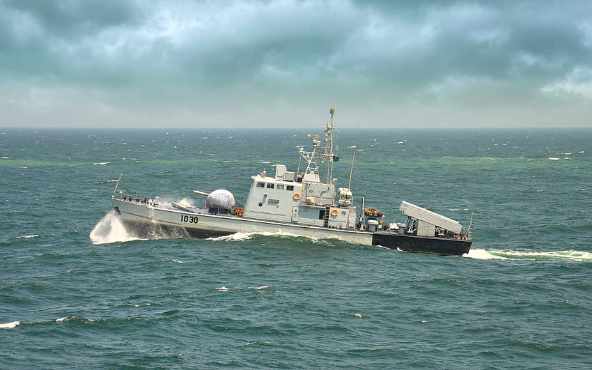 PNS Jalalat, pakistanisches Schiff, pakistanische Marine, Kriegsschiffe, Raketenboot, Meer HD-Hintergrundbild