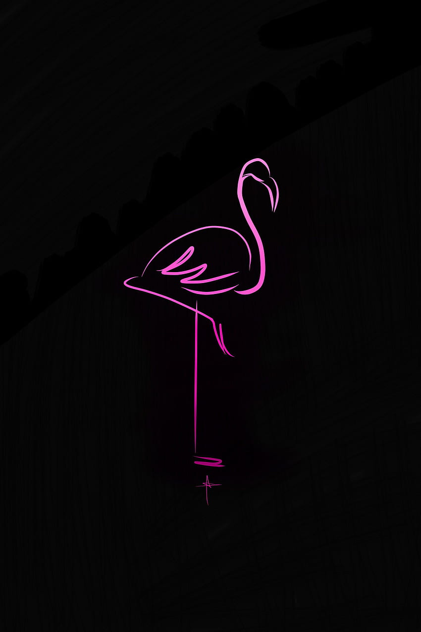Inch 'Flamingo' Print By Sharntay On Etsy Listing 614809428 Inch Flamingo Print. Flamingo Print, Flamingo, IPhone Nasa, Neon Pink Flamingo HD phone wallpaper