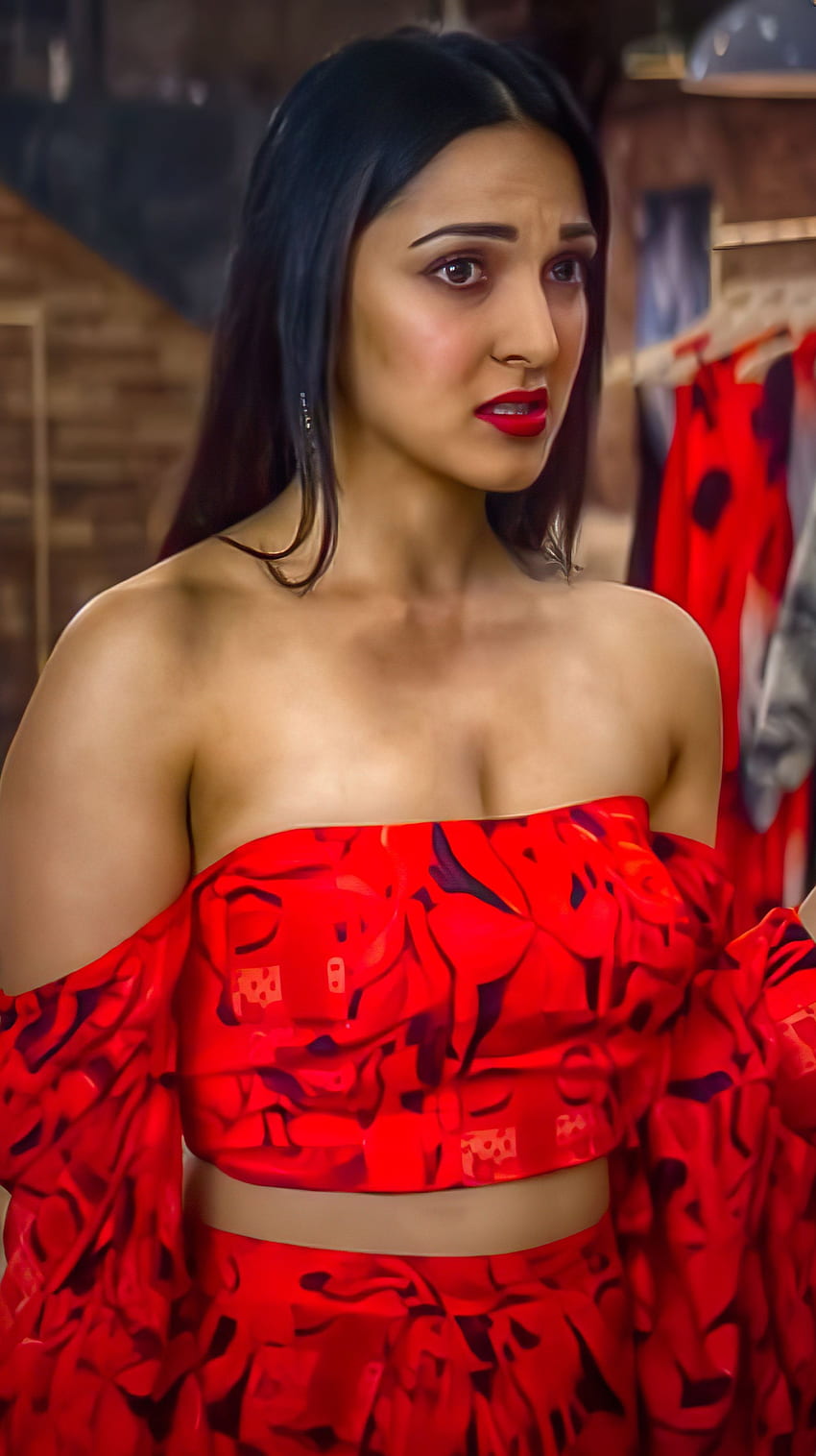 Киара Адвани, боливудска актриса HD тапет за телефон