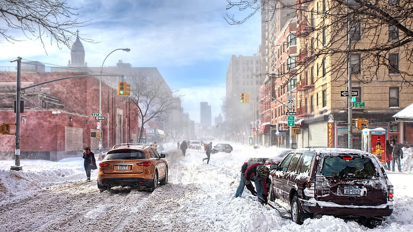 Ultra, City Snow를 위한 Winter In The City ❤ HD 월페이퍼