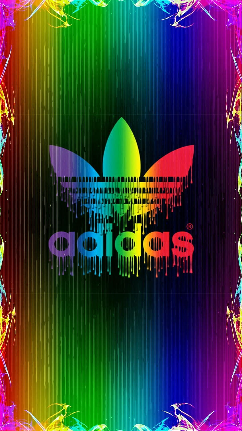 Color de adidas, Logotipo colorido de Adidas fondo de pantalla del teléfono