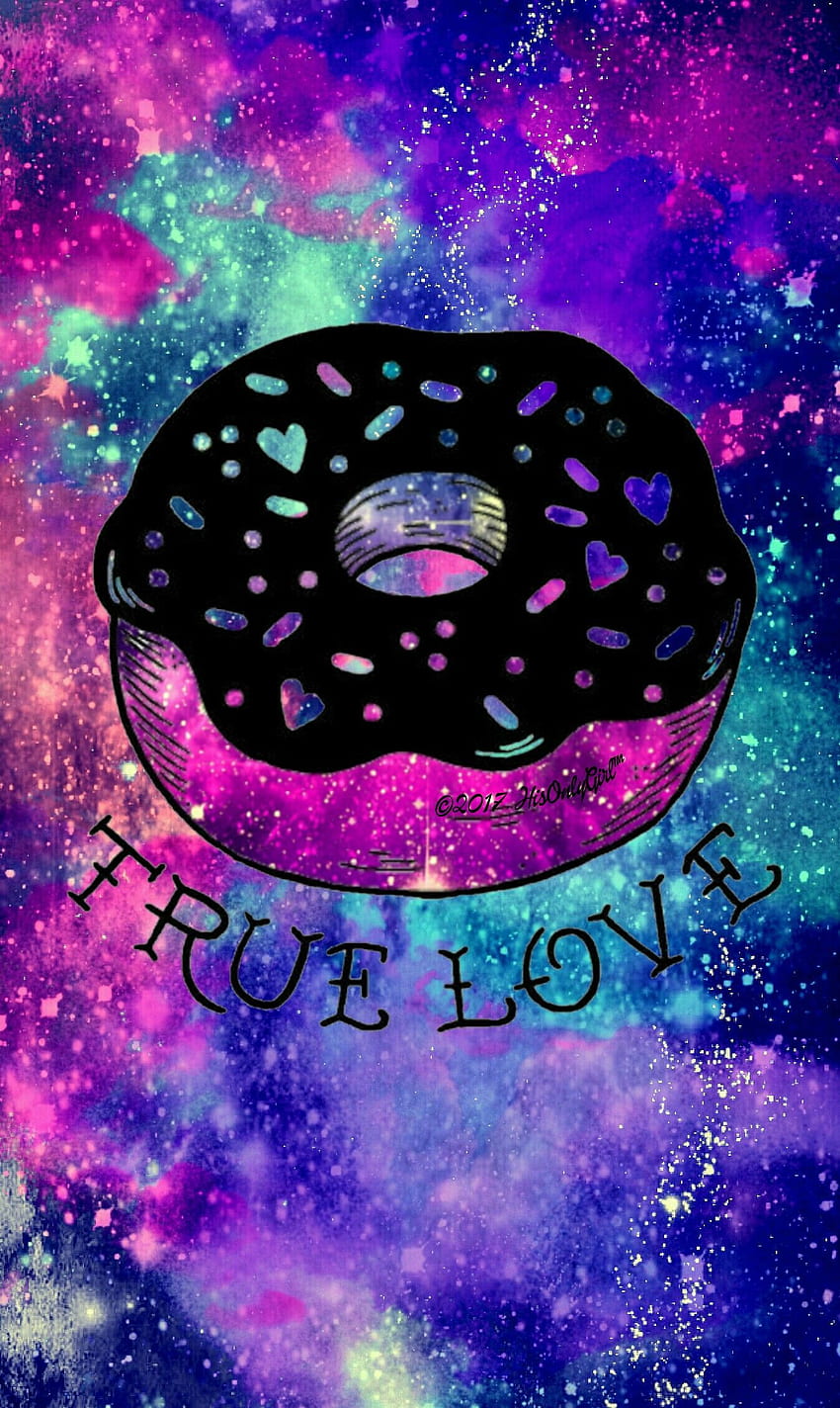 True love donut galaxy I created for the app CocoPPa, Kawaii ...