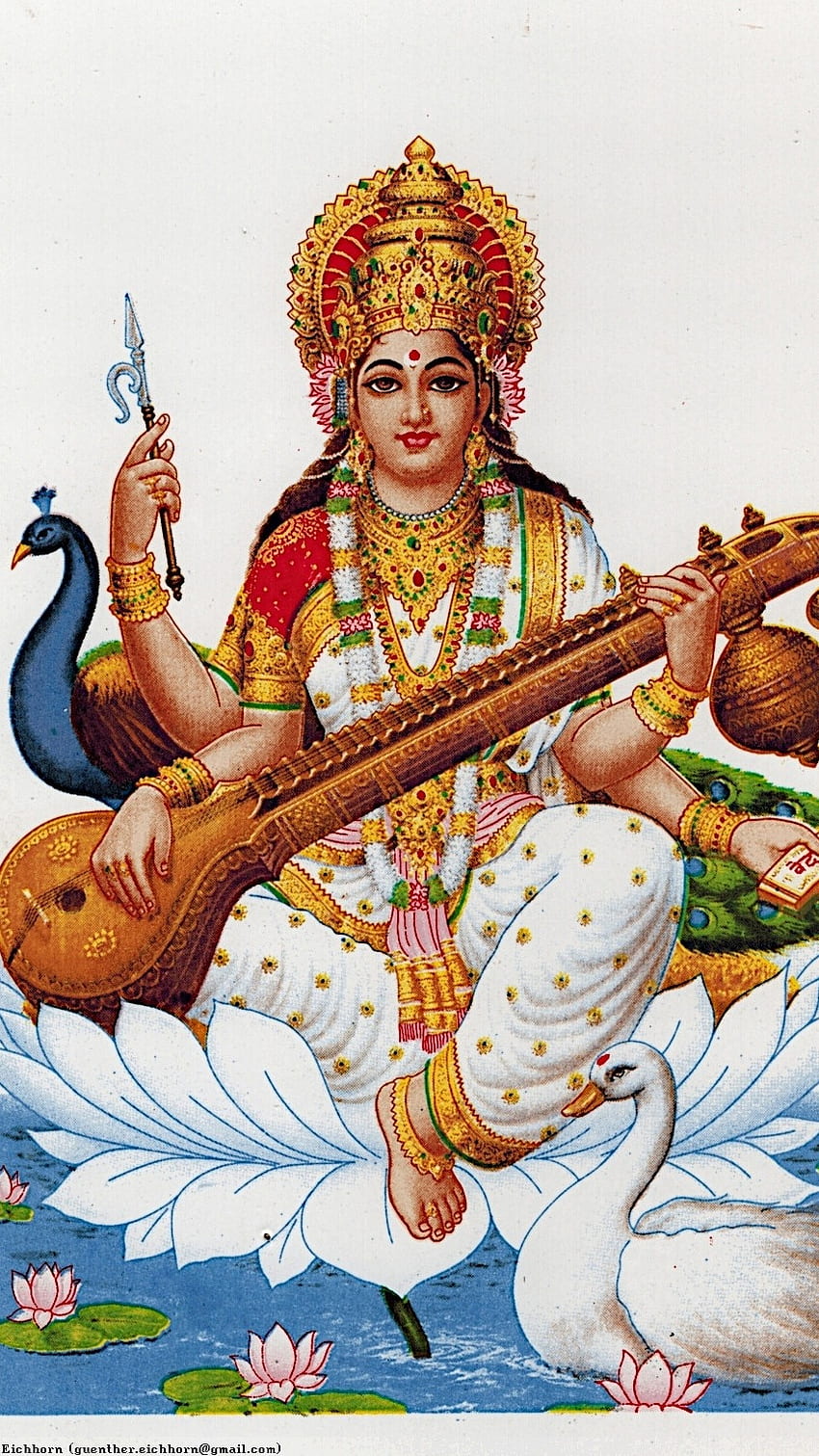 Beautiful Saraswati Maa 1, Goddess Saraswati HD phone wallpaper | Pxfuel