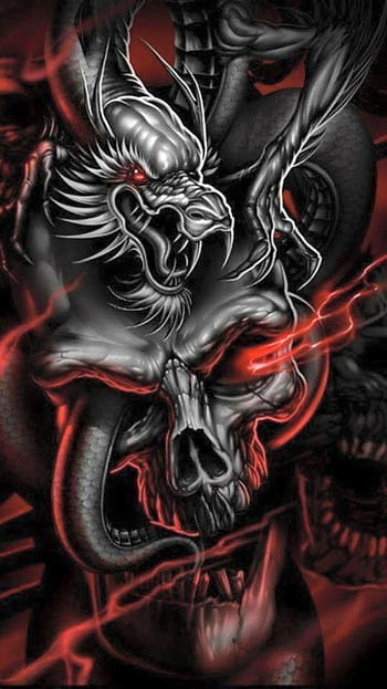 50 Skeleton Dragon Tattoo Illustrations RoyaltyFree Vector Graphics   Clip Art  iStock