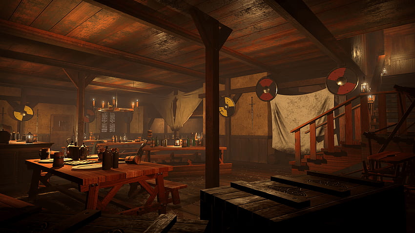 Taverna medievale Sfondo HD