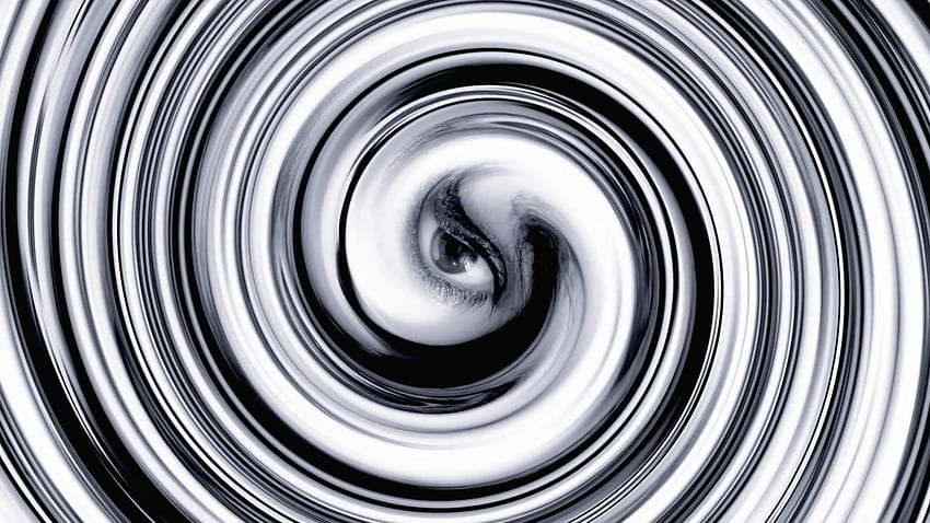 Eye hypnosis vortex. The whirling hypnotic eye of a woman at the center of a spiral. Bizarre noir surrealist shot. Stock Video Footage - VideoBlocks HD wallpaper