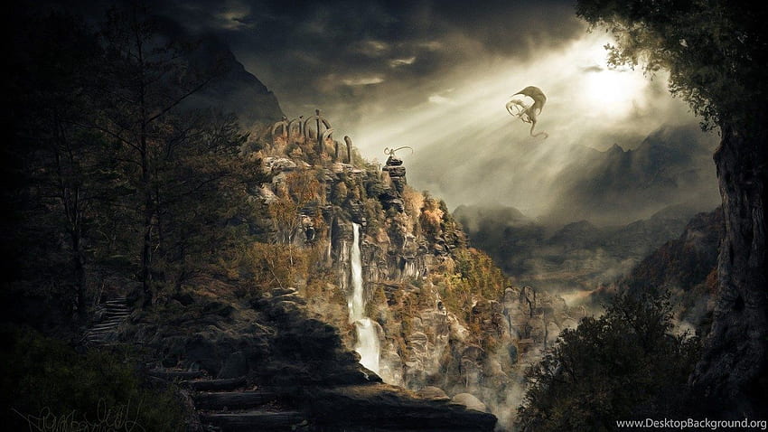 The Elder Scrolls V: Skyrim / und Mobile. Hintergrund HD-Hintergrundbild