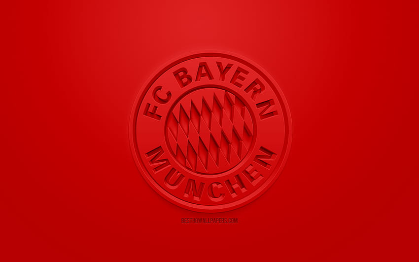 FCバイエルン・ミュンヘン、サッカー、ロゴ、サッカー、エンブレム 高画質の壁紙