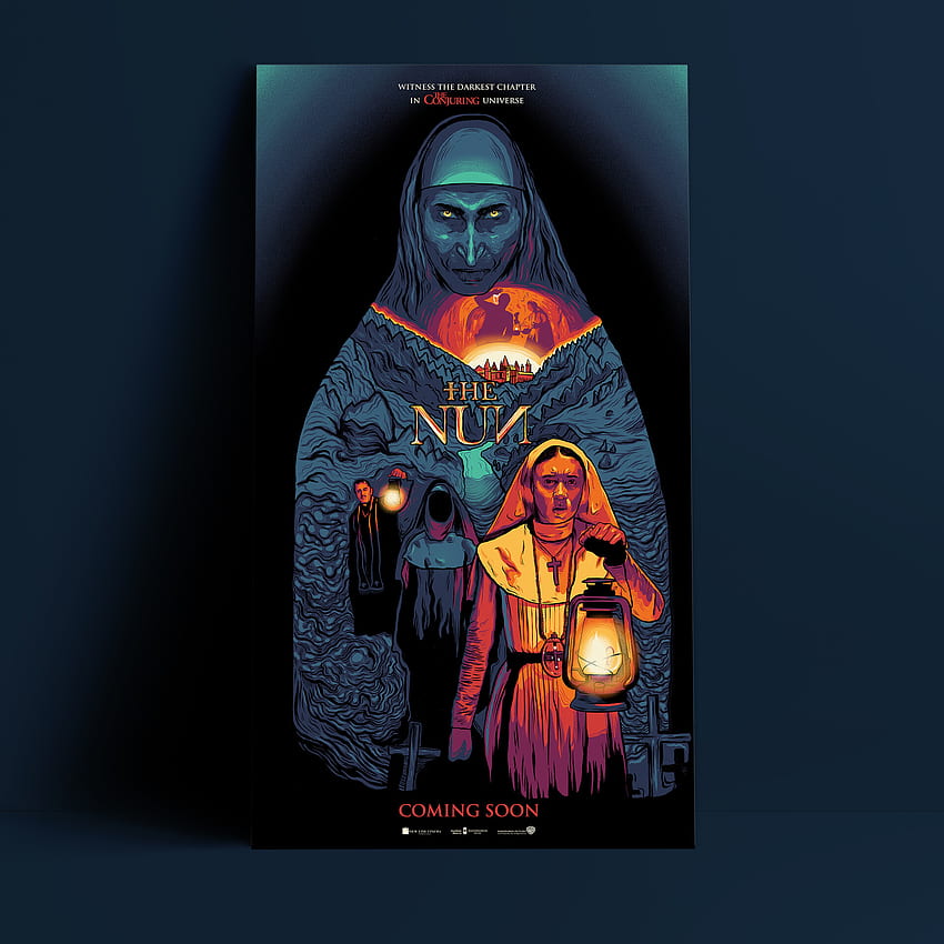 Алтернативен филмов плакат на ArtStation Монахинята, Запетайките, Валак живопис HD тапет за телефон