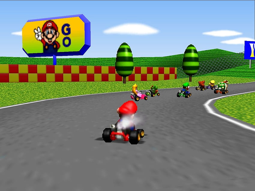Mario Kart Background, Super Mario Kart HD wallpaper