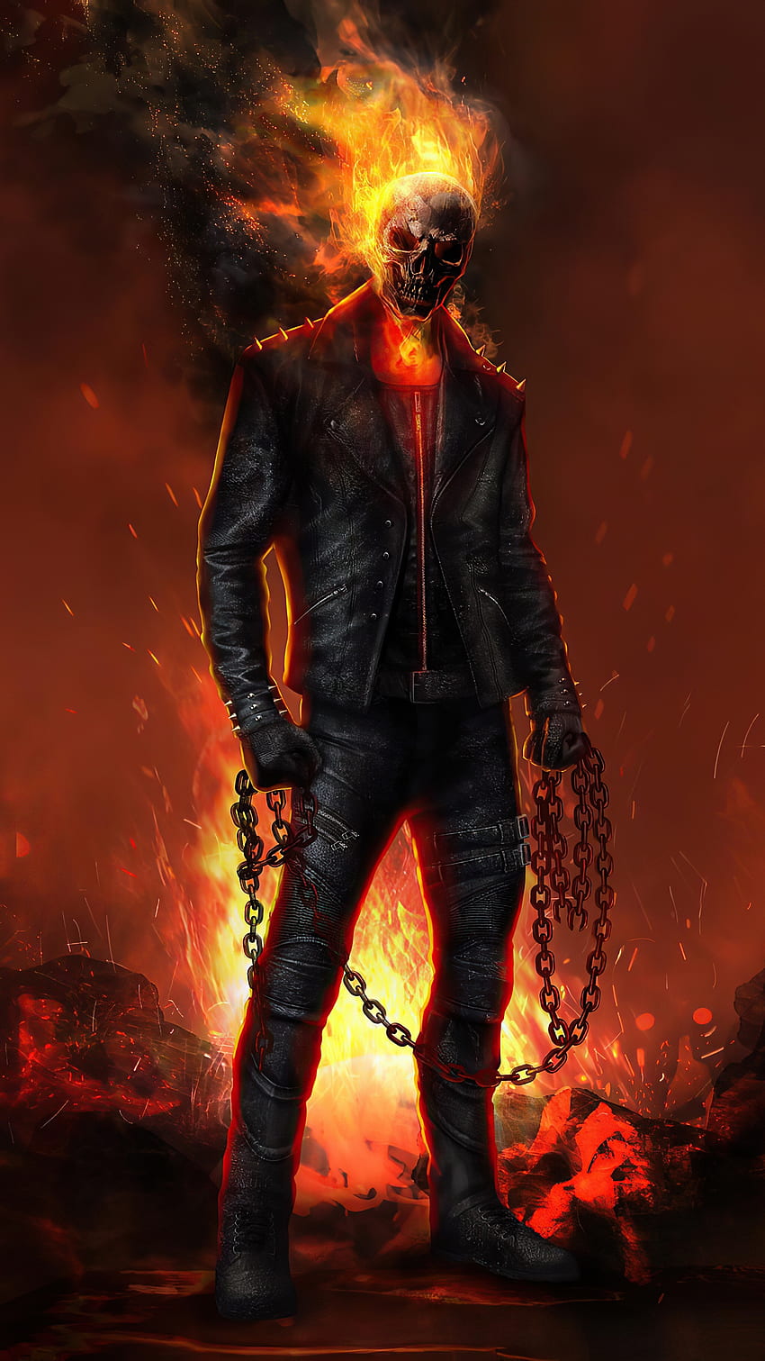 Ghost Rider, Marvel, Character HD phone wallpaper