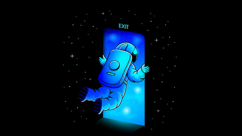 출구 문, 우주 비행사, 미술품 HD 월페이퍼