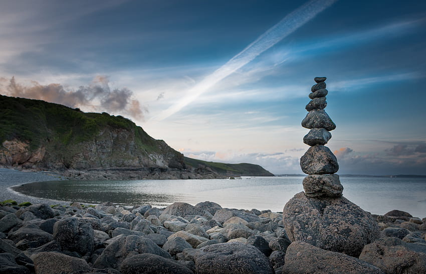 Natur, Steine, Himmel, Gleichgewicht, Klumpen, Blöcke HD-Hintergrundbild