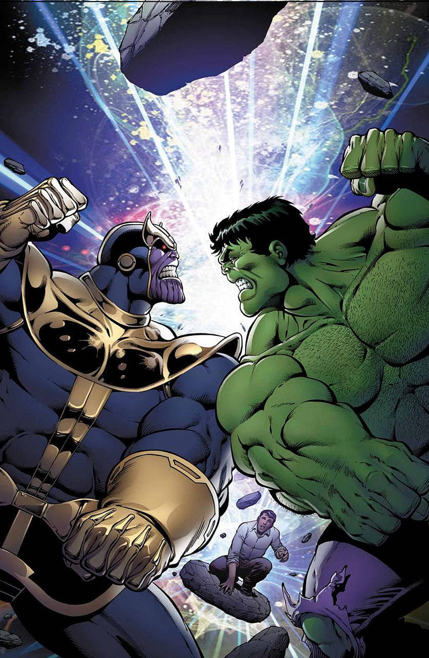 Thanos vs hulk HD phone wallpaper