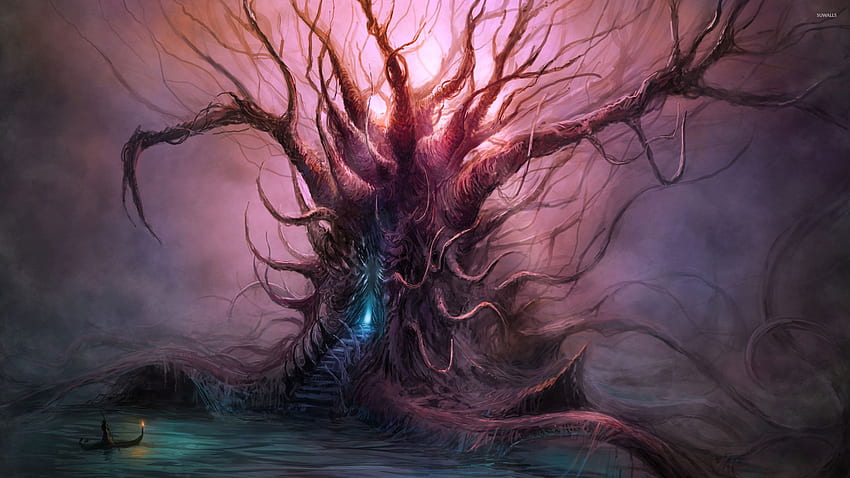 Spooky tree - Fantasy HD wallpaper