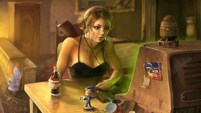 Chica de la Bóveda Fallout - afari fondo de pantalla