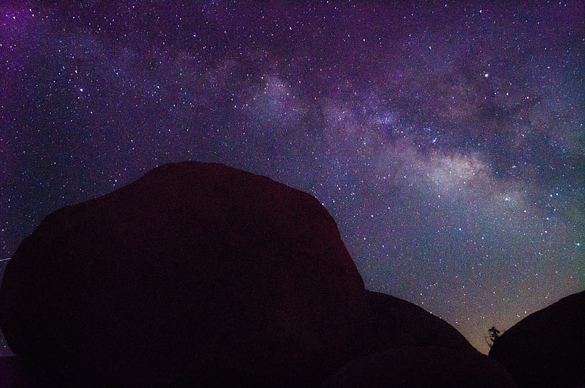 Nature, Mountains, Stars, Night, Dark, Starry Sky HD wallpaper