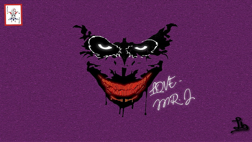 Illustrated of Joker and Batman :, Purple Batman HD wallpaper
