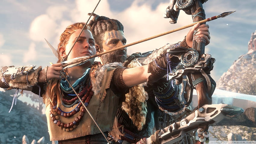 Horizon Zero Dawn Aloy Bow ❤ for Ultra, Compound Bow Arrow HD wallpaper