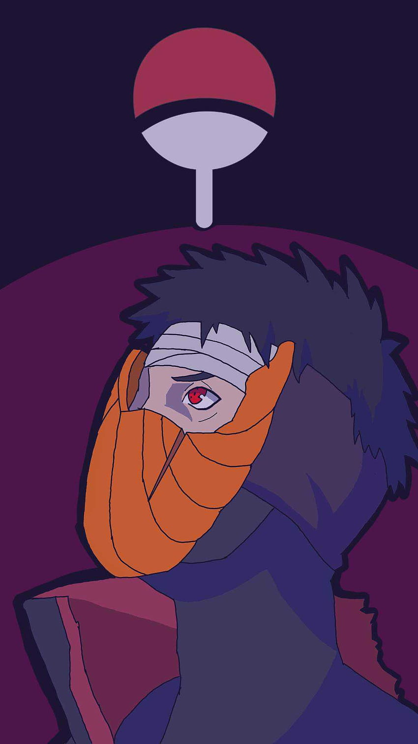 Tobi, Akatsuki wallpaper I made : r/Naruto