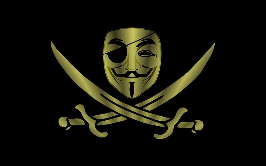 Hacker anônimo, logotipo anônimo papel de parede HD
