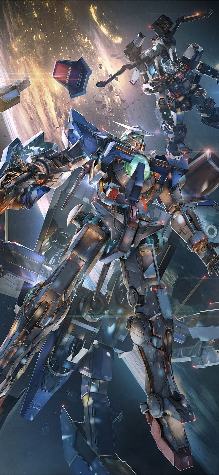 Gundam contro iPhone XS, iPhone 10, iPhone X Sfondo del telefono HD
