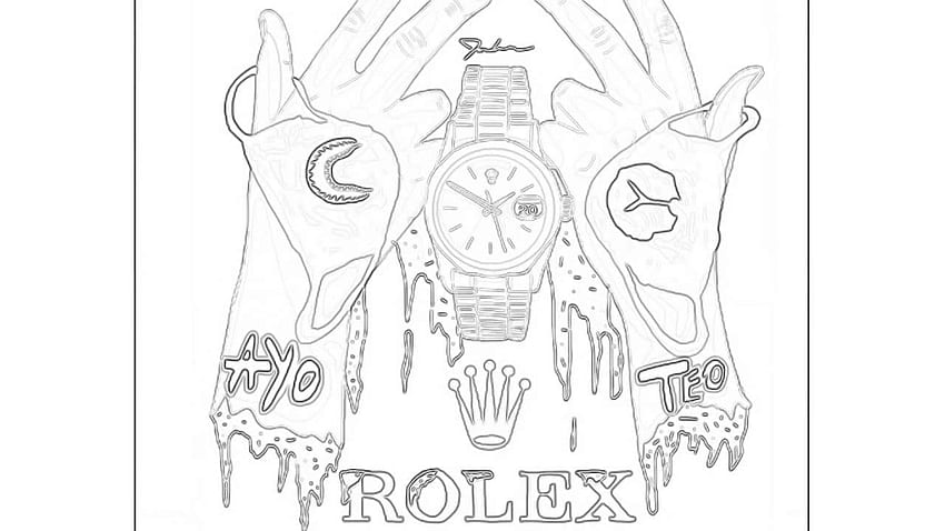 Rolex Sea Dweller watch technical drawing illustration artwork - Print |  eBay