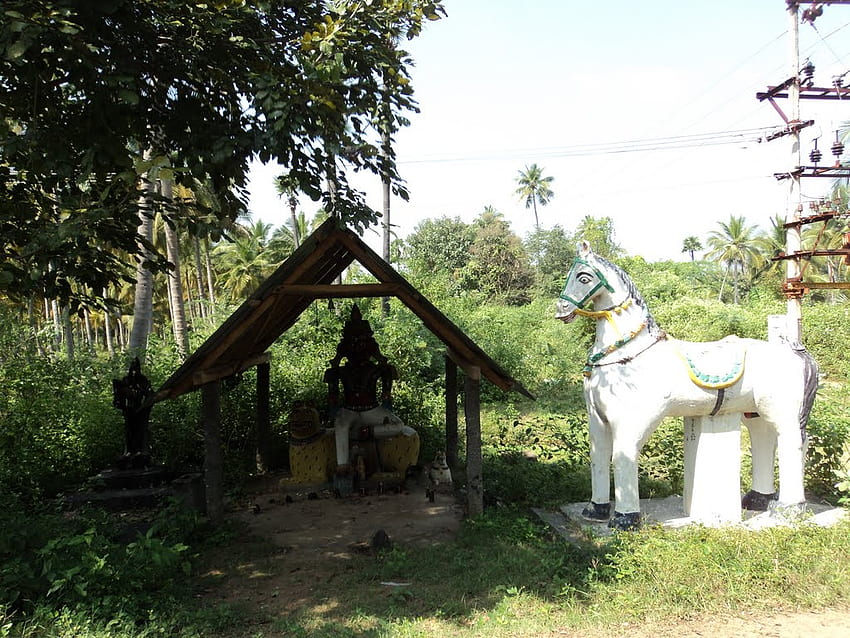 Karuppasamy-Tempel - Karuppasamy-Tempel in Dörfern - & Hintergrund HD-Hintergrundbild
