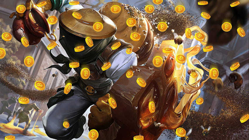 Bitcoins From Above Beekeeper Singed Lol Splash Art League Of Legends A940 : Bitcoin HD wallpaper