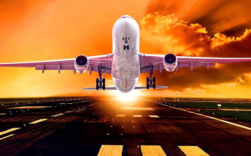 Авиокомпания, небе, самолет, пътуване със самолет, авиация • За вас за и мобилни устройства HD тапет
