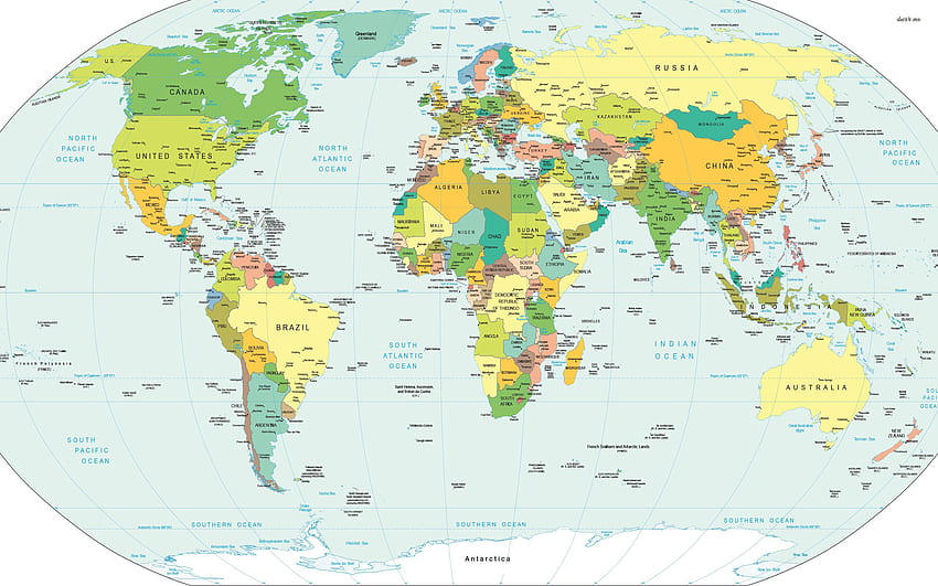 印刷可能な世界地図、PNG、デジタル世界地図 高画質の壁紙