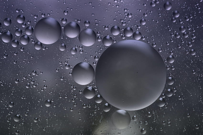 Abstract, Water, Bubbles, Grey, Round HD wallpaper | Pxfuel