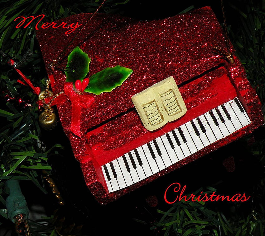 Chave piano, Christmas Piano HD wallpaper