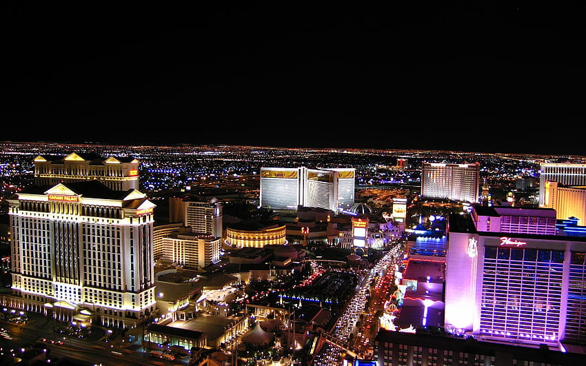 Städte, Straßen, Nacht, Las Vegas, Autos, Hotels HD-Hintergrundbild
