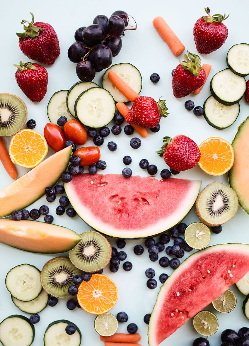 frutas, comida, verduras, bayas, maduro, cosecha fondo de pantalla del teléfono