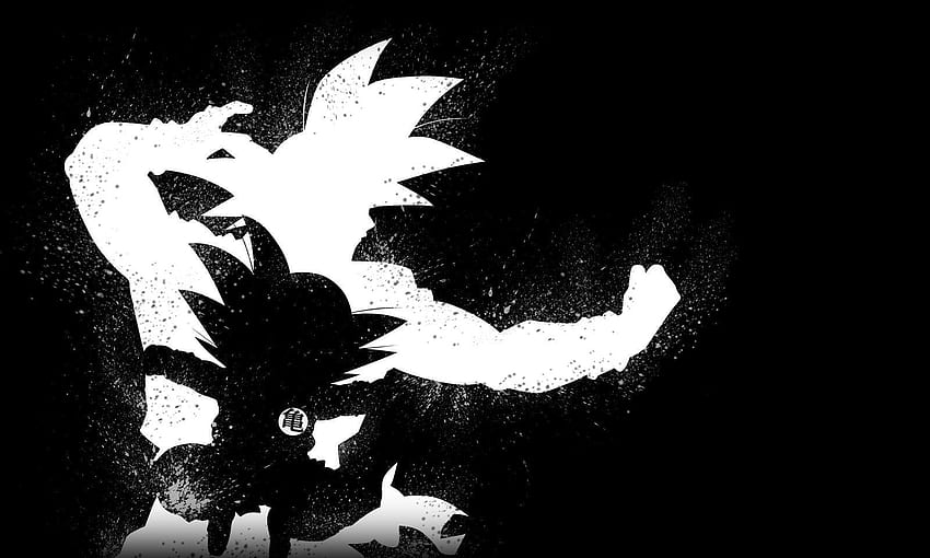 Goku Black And White, DBZ Black and White HD wallpaper