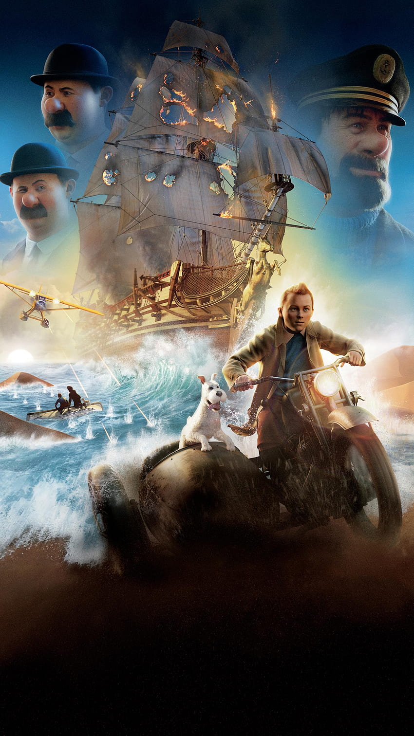The Adventures of Tintin (2022) movie HD phone wallpaper