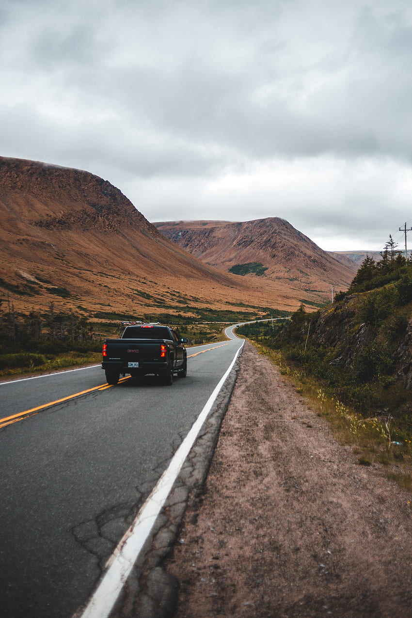 Mountains, Cars, Road, Markup, Car, Dahl, Distance HD phone wallpaper