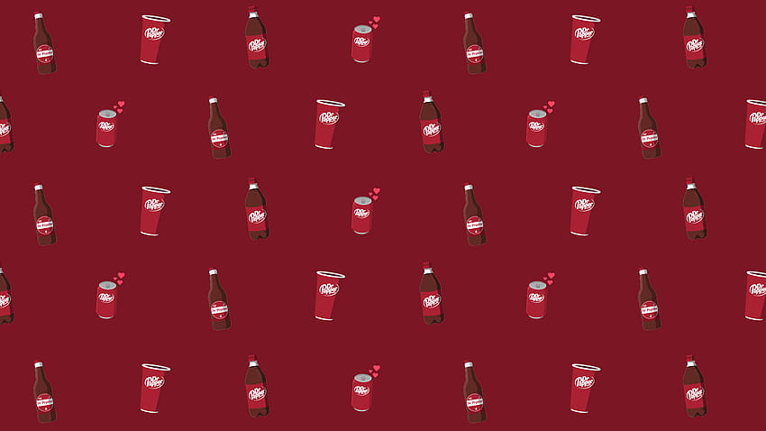 Virtueller Hintergrund, Dr. Pepper Logo HD-Hintergrundbild