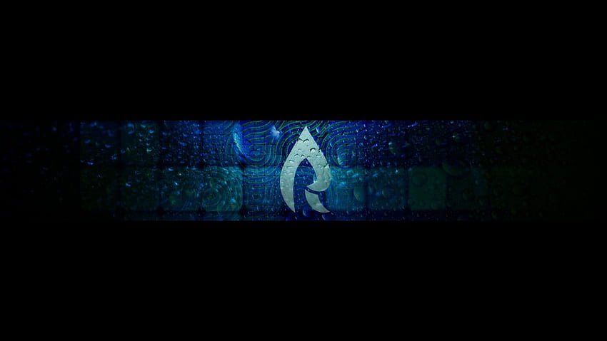 Youtube-Banner, blaues Banner HD-Hintergrundbild