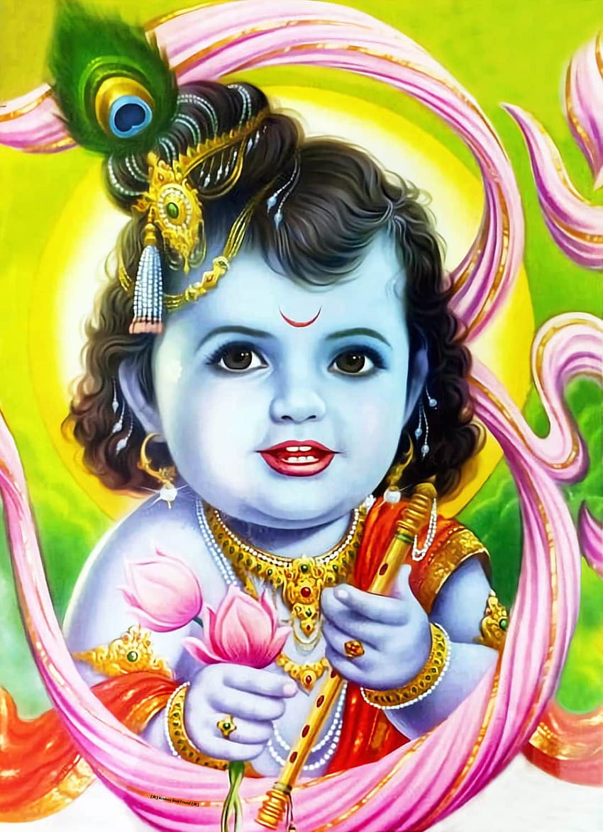 {Bebek} Krishna ve Sevimli Küçük Krishna , Sevimli Krishna HD telefon duvar kağıdı