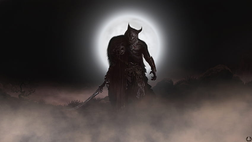 Dark Werewolf HD wallpaper