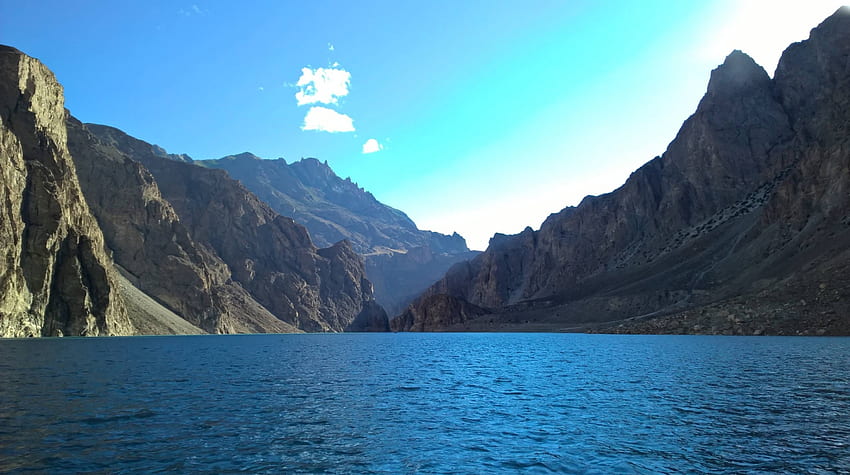 Atabad Lake, fun, cool, nature, lake, mountain HD wallpaper
