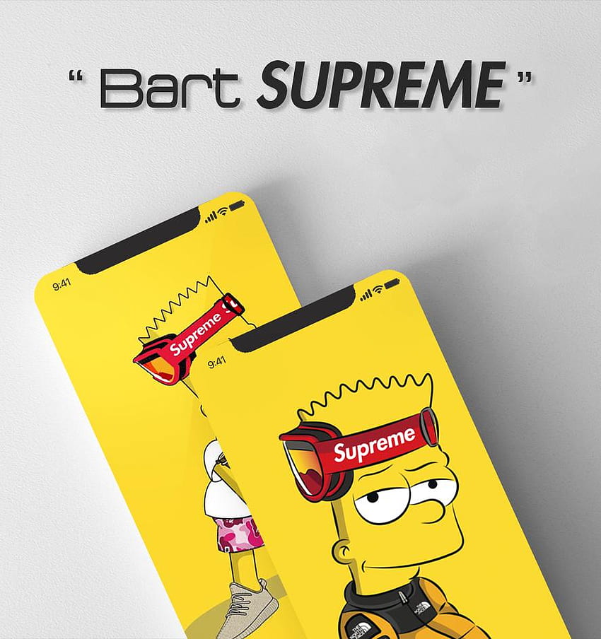 Supreme bart, simpson, HD phone wallpaper