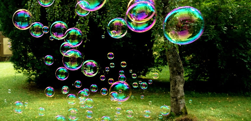 Soap Bubbles . Background HD wallpaper